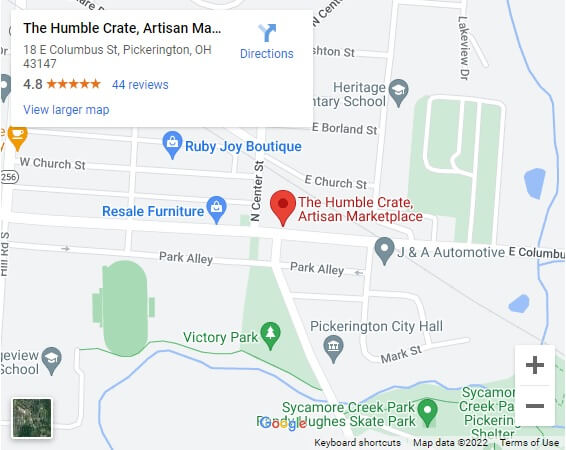 Map to Humble Crate in Pickerington