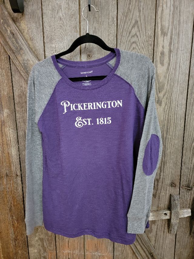 Purple and Gray Pickerington Long Sleeved Shirt