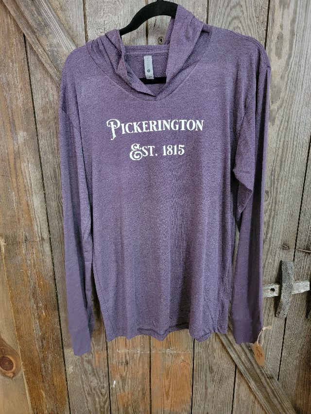Pickerington Long Sleeved Purple Hooded T shirt