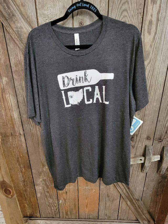 Drink Local T Shirt Black