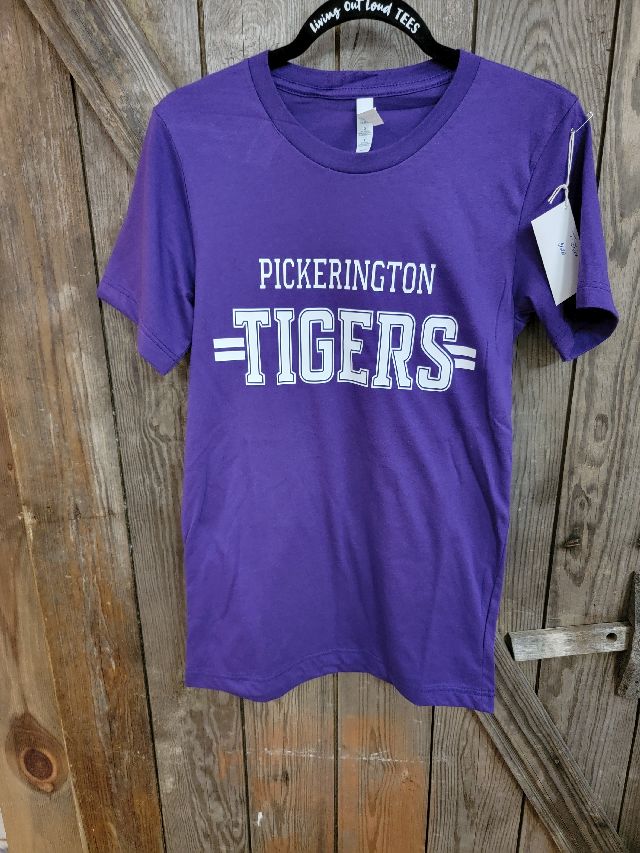 pickerington tigers purple top school spirit wear
