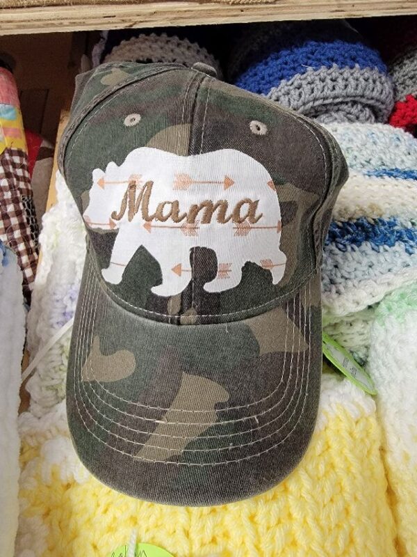 mama bear camo baseball hats
