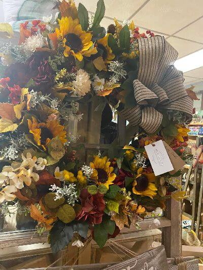 shop daisy flower wreath
