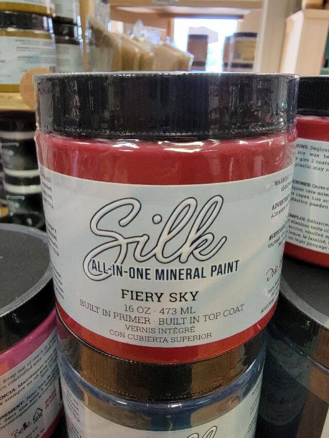 silk all in one mineral paint fiery sky