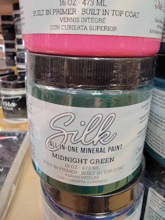 silk all in one mineral paint midnight green