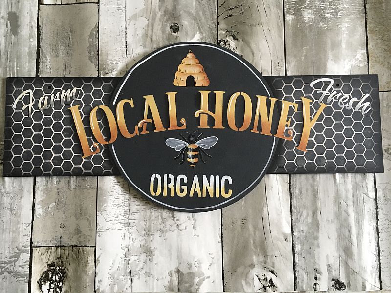 local honey sign
