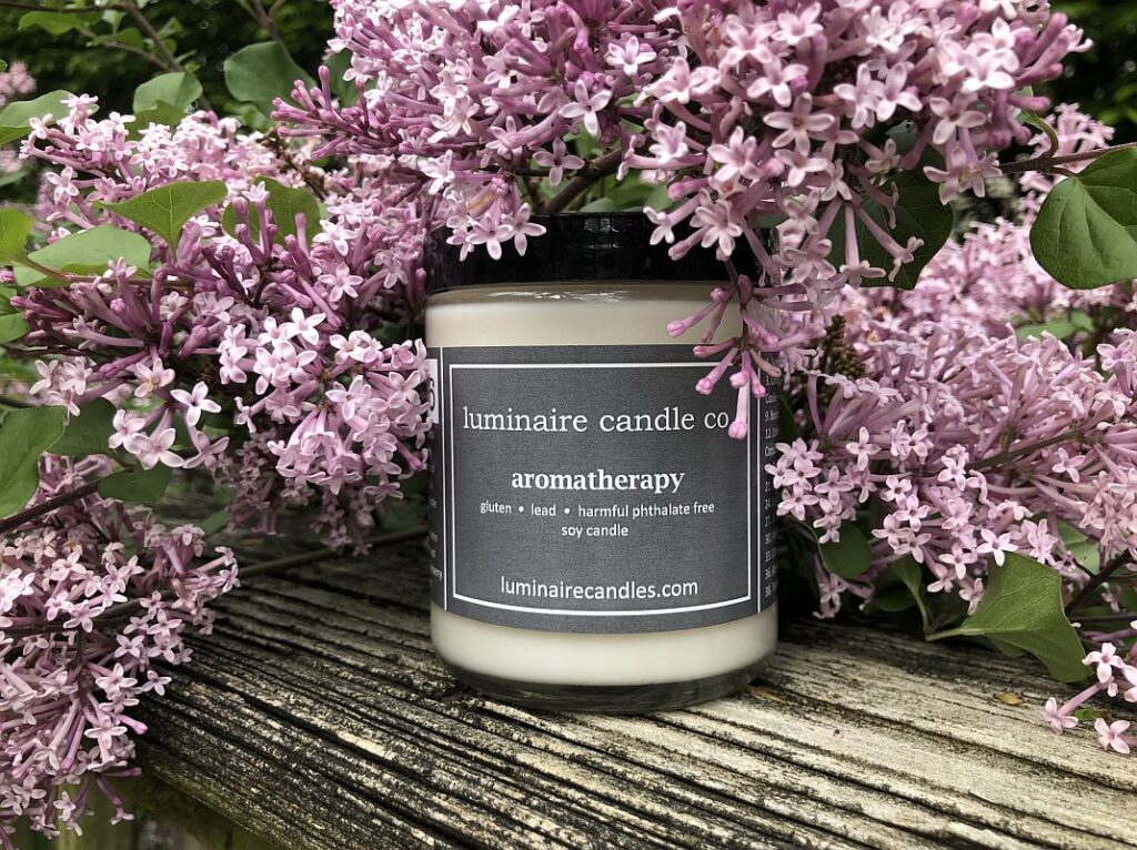 lilac soy candle