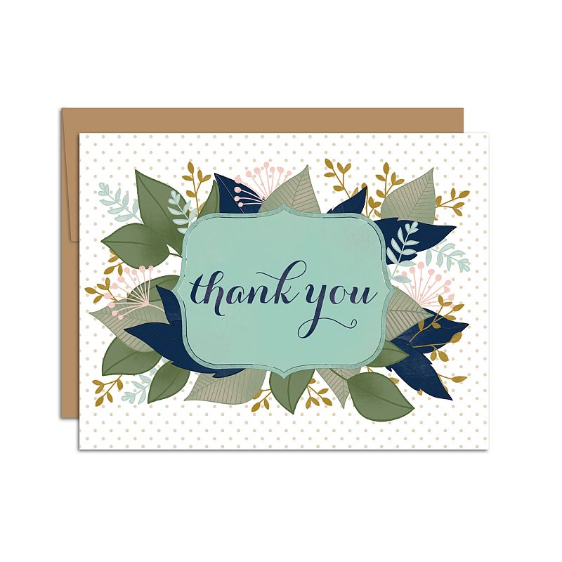 thank you hand illustrated paper cards