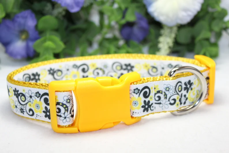 yellow color with yellow and blue flower pattern 